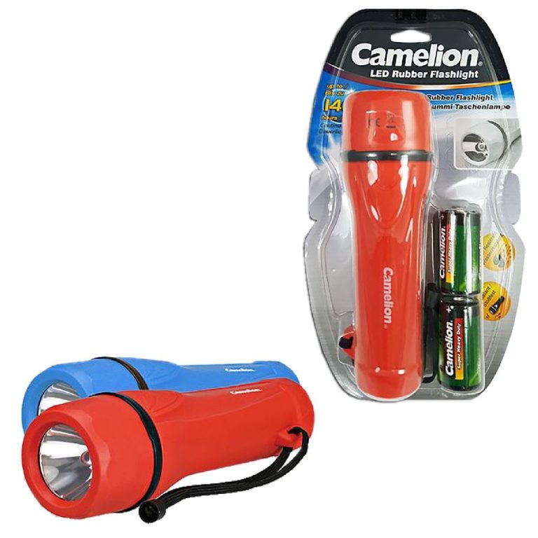 Camelion LED Zaklamp + 2xD Batterijen Assorti | Kopen bij Flickmyhouse