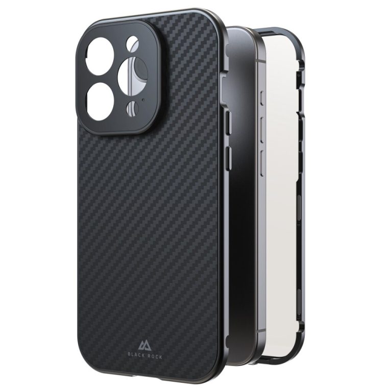 Black Rock 360 Glas Cover Voor Apple IPhone 15 Pro Real Carbon | Kopen bij Flickmyhouse