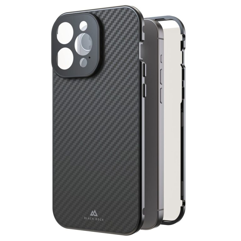Black Rock 360 Glas Cover Voor Apple IPhone 15 Pro Max Real Carbon | Kopen bij Flickmyhouse