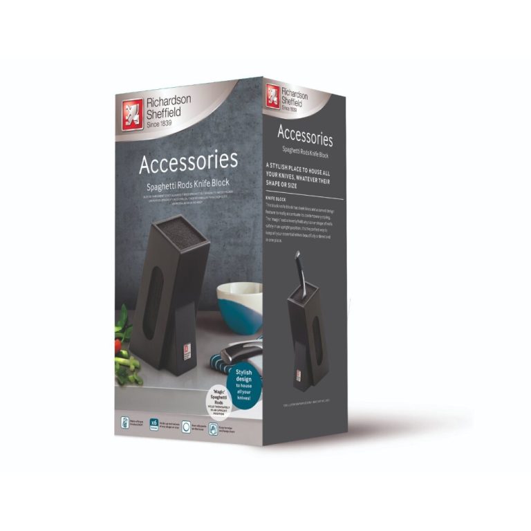 Richardson Sheffield Spaghetti Rods Houten Messenblok Zwart | Kopen bij Flickmyhouse