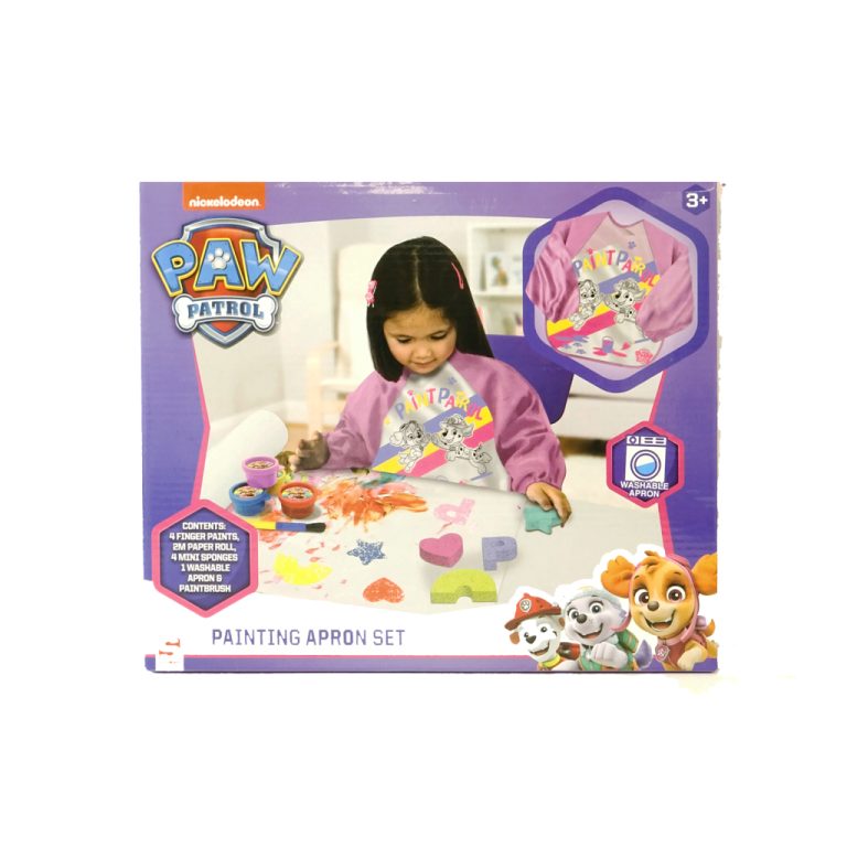 Paw Patrol Vingerverfset met Schort Roze | Kopen bij Flickmyhouse