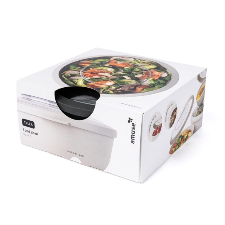 Amuse Tylla Foodbowl 200 + 1000 + 2000 ml Zwart | Kopen bij Flickmyhouse