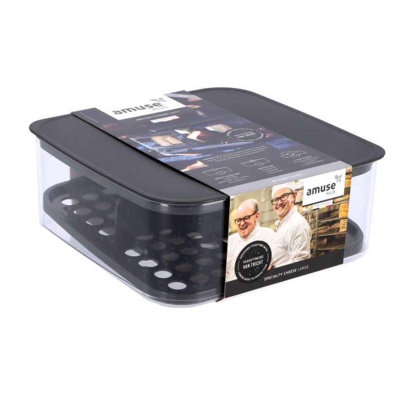 Amuse Kaas Opbergbox Zwart/Transparant | Kopen bij Flickmyhouse