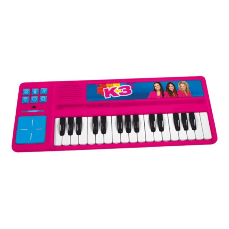 K3 Piano met Drumpad Roze/Blauw | Kopen bij Flickmyhouse