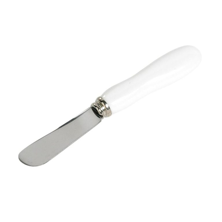 CosyandTrendy Botermesjes 13.5 cm 6 Stuks RVS/Wit | Kopen bij Flickmyhouse