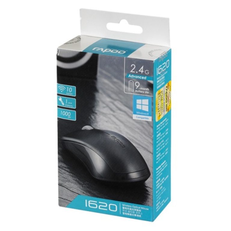Rapoo Muis Opt. 2.4ghz Zwart 1620 | Kopen bij Flickmyhouse