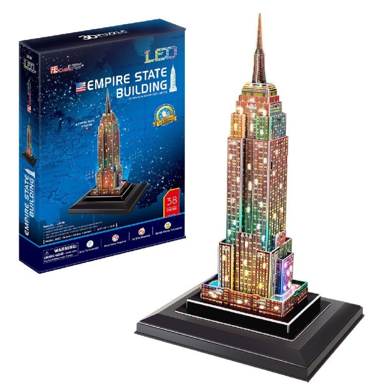 Cubic Fun 3D Puzzel Empire State Building + LED Verlichting 58 Stukjes | Kopen bij Flickmyhouse