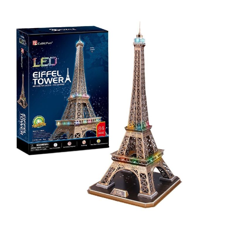 Cubic Fun 3D LED Puzzel de Eifeltoren 84 Stukjes | Kopen bij Flickmyhouse