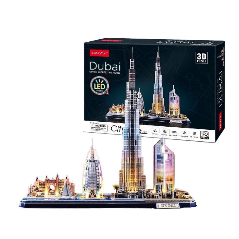 Cubic Fun 3D LED Puzzel Dubai 182 Stukjes | Kopen bij Flickmyhouse
