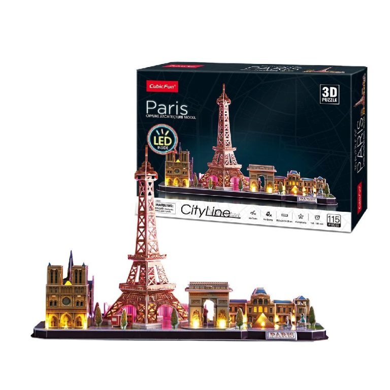 Cubic Fun 3D LED Puzzel Parijs 115 Stukjes | Kopen bij Flickmyhouse