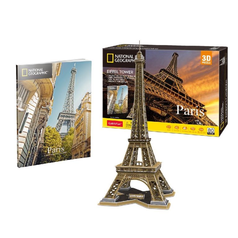Cubic Fun National Geographic 3D Puzzel de Eifeltoren 80 Stukjes | Kopen bij Flickmyhouse