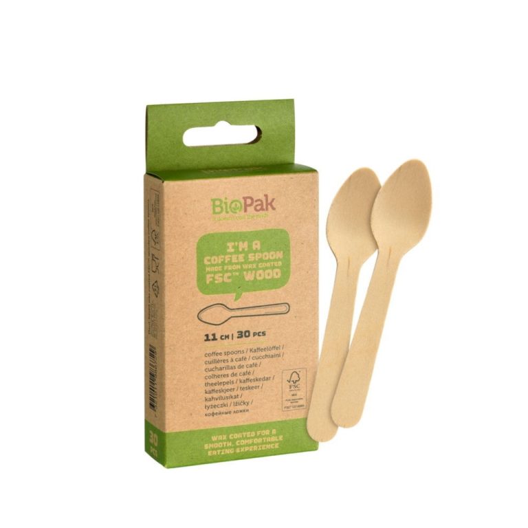 Bio Pack Houten Koffielepels 30 Stuks | Kopen bij Flickmyhouse
