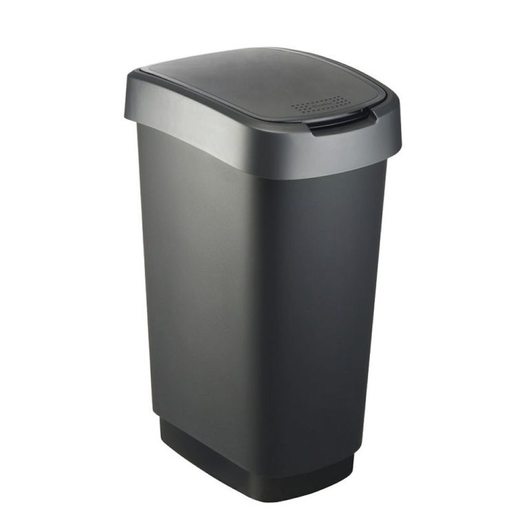 Rotho Twist Afvalbak 50L Zwart | Kopen bij Flickmyhouse