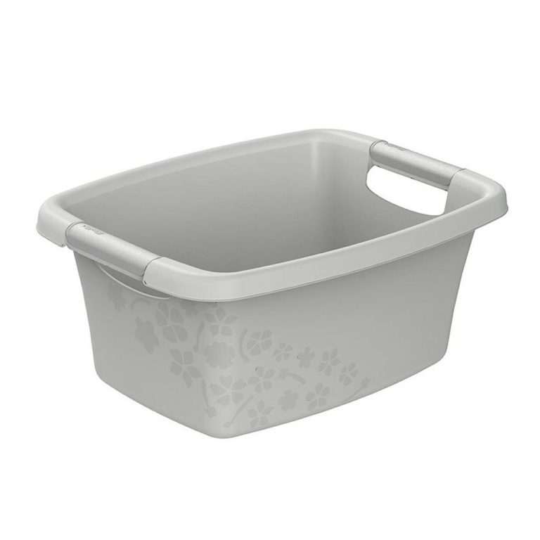 Rotho Flowers Wasmand 12L Cool Grey | Kopen bij Flickmyhouse
