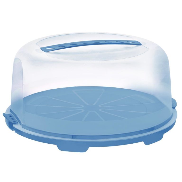 Rotho Fresh Taartdoos 34.5x35.5x16.5 cm Horizon Blauw/Transparant | Kopen bij Flickmyhouse