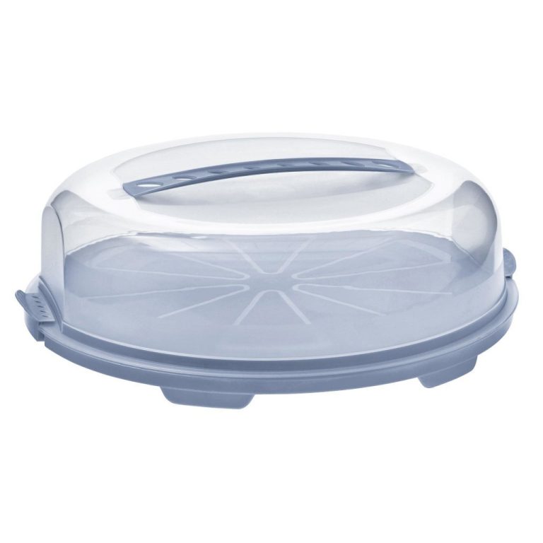 Rotho Fresh Taartdoos 34.5x35.5x11.6 cm Horizon Blauw/Transparant | Kopen bij Flickmyhouse