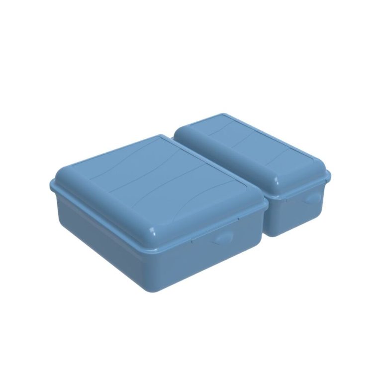 Rotho Twin Lunchbox 1.05+0.55L Horizon Blauw | Kopen bij Flickmyhouse