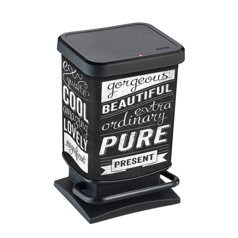 Rotho Paso Pedaalemmer Hipster 20L Zwart | Kopen bij Flickmyhouse