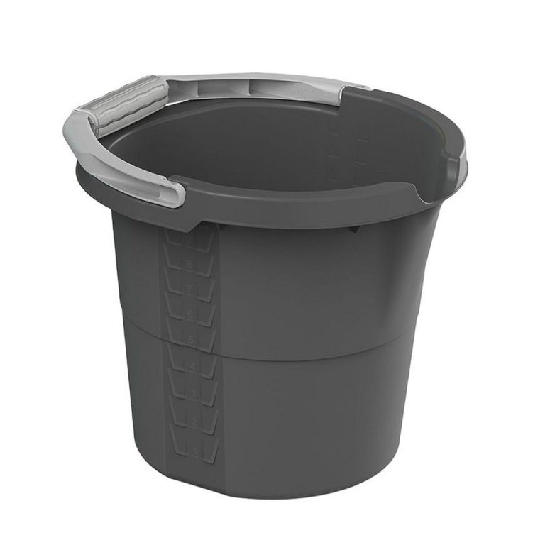 Rotho Daily Emmer met Schaalverdeling 10L Antraciet | Kopen bij Flickmyhouse