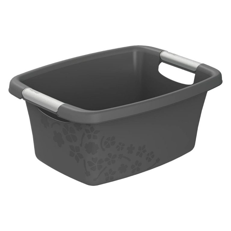 Rotho Flowers Wasmand 12L Antraciet | Kopen bij Flickmyhouse