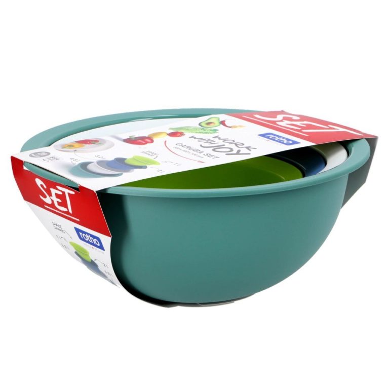 Rotho Caruba Schalenset met Vergiet 4-delig | Kopen bij Flickmyhouse