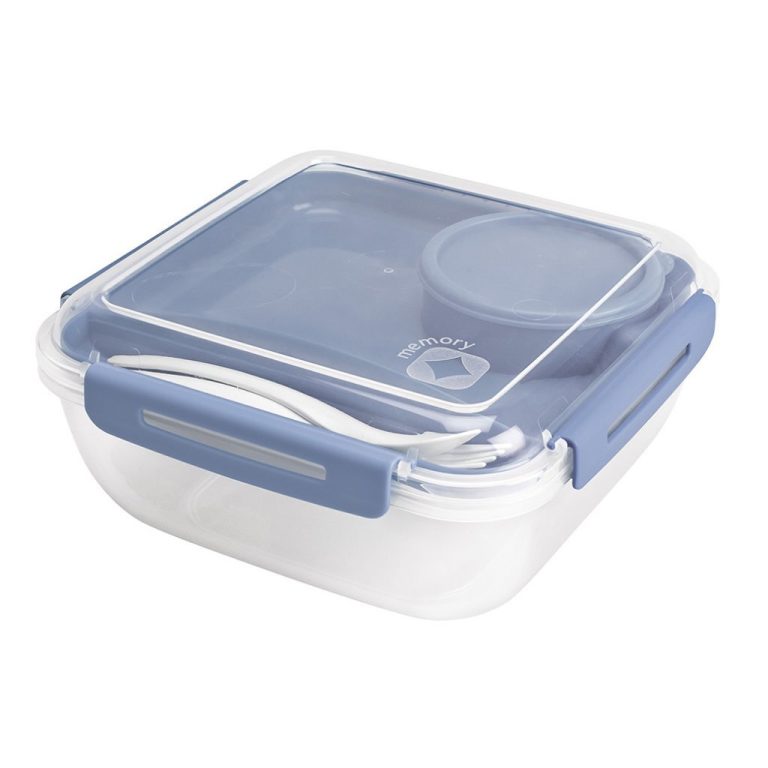 Rotho Salad To Go Lunchbox 1.7L Horizon Blauw | Kopen bij Flickmyhouse