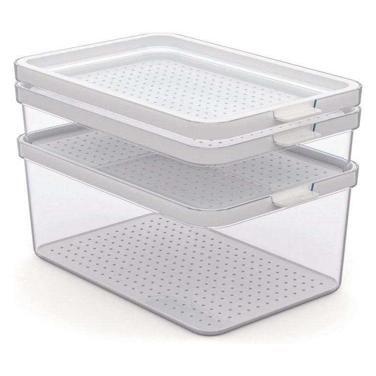 Rotho Cauma Set Koelkastorganizer 1.3L + 2.6L + 4.65L Transparant | Kopen bij Flickmyhouse