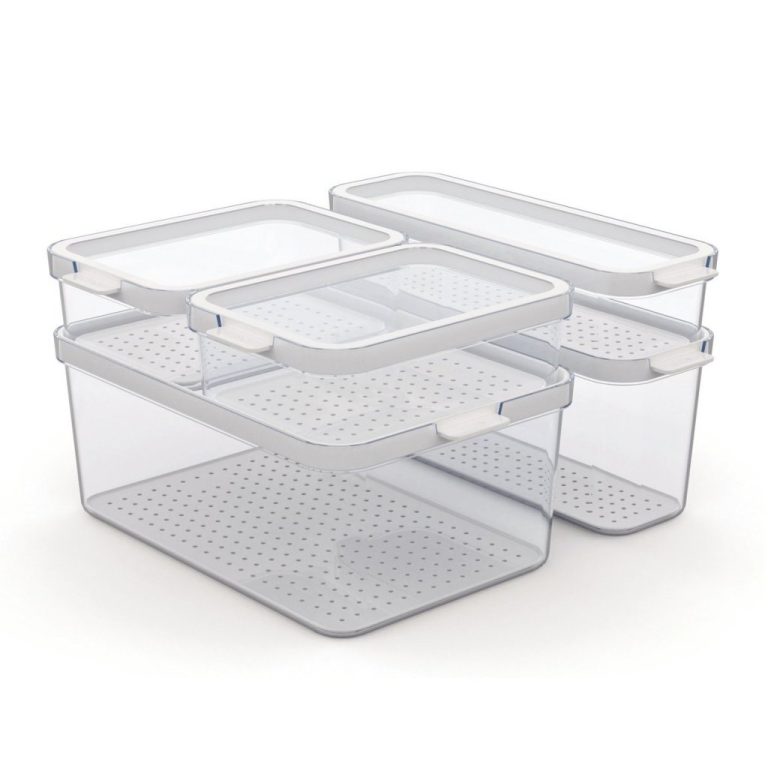 Rotho Cauma Set Koelkastorganizer 4.65L + 2L + 1.15L + 2x 1.2L Transparant | Kopen bij Flickmyhouse