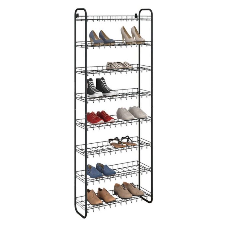 Metaltex Shoe Schoenenrek 8 Etages 64x23x165 cm Zwart | Kopen bij Flickmyhouse
