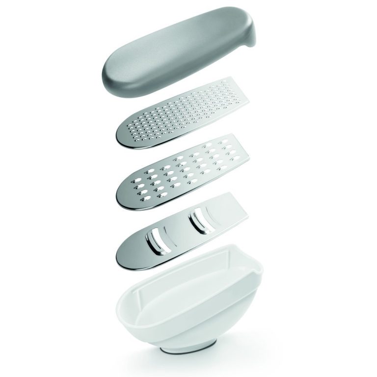 Metaltex Kitchen Helpers 3in1 Rasp met Opvangbakje Wit/Grijs | Kopen bij Flickmyhouse