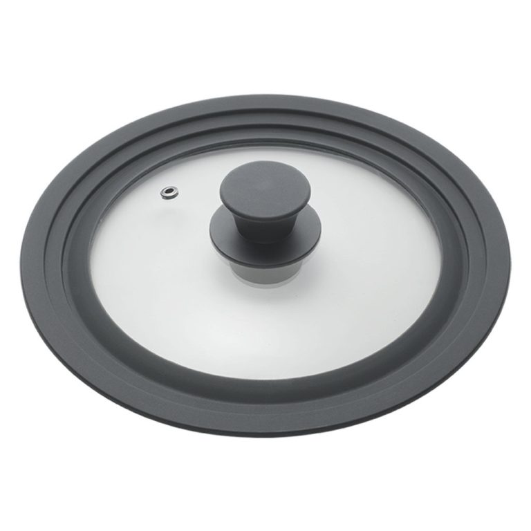 Metaltex Pannendeksel 16-20 cm Glas/Silicone/Zwart | Kopen bij Flickmyhouse