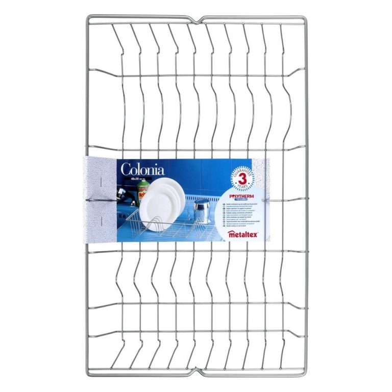 Metaltex Colonia Afdruiprek 48x30 cm Zilver | Kopen bij Flickmyhouse