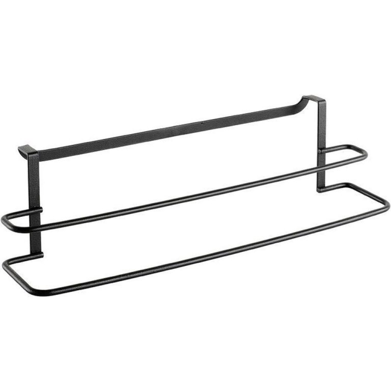 Metaltex Galileo Handdoekhouder 38x10x9 cm Zwart | Kopen bij Flickmyhouse