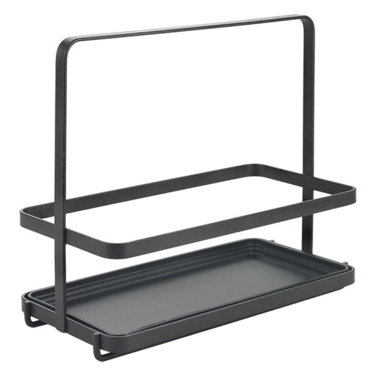 Metaltex Olie-Kruidenrek 23x11x18 cm Zwart/Metaal | Kopen bij Flickmyhouse