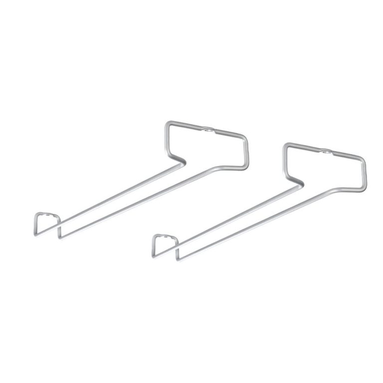 Metaltex Wijnglazenrek 41x11x4 cm 2 Stuks Zilver | Kopen bij Flickmyhouse