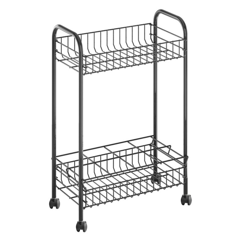 Metaltex Belino Lava Trolly + Flessenhouder 23x41x63 Zwart | Kopen bij Flickmyhouse