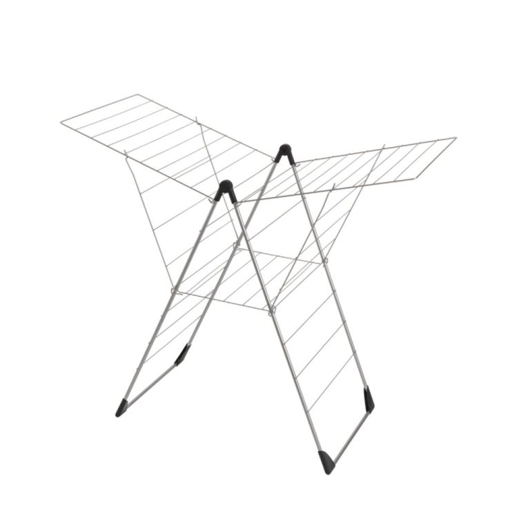 Tomado Breva Droogrek 25 m Lijn 58x133x109 cm Zilver | Kopen bij Flickmyhouse