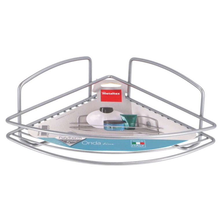 Metaltex Onda Badkamerrek 22x22x11 cm Zilver | Kopen bij Flickmyhouse