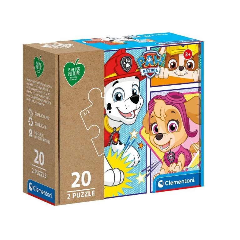 Clementoni Puzzel Paw Patrol 2x20 Stukjes | Kopen bij Flickmyhouse
