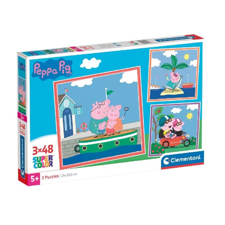 Clementoni 3in1 Puzzel Peppa Pig 3x48 Stukjes | Kopen bij Flickmyhouse