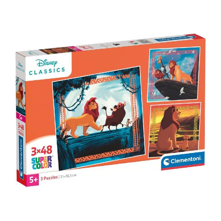 Clementoni Supercolor Puzzel The Lion King 3x48 Stukjes | Kopen bij Flickmyhouse