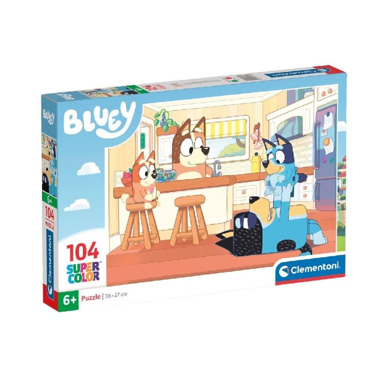 Clementoni Supercolor Puzzel Bluey 104 Stukjes | Kopen bij Flickmyhouse