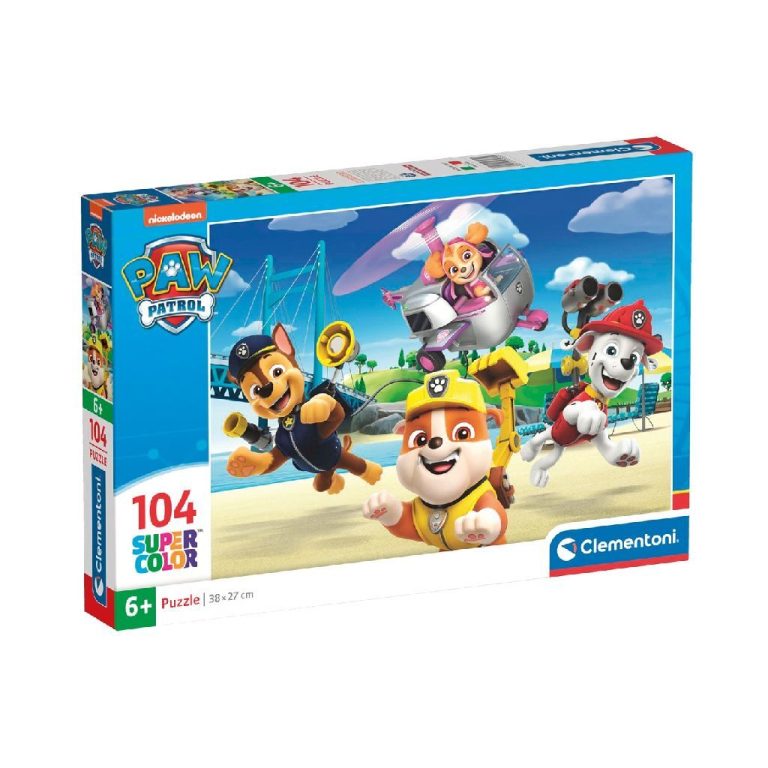 Clementoni Supercolor Puzzel Paw Patrol 104 Stukjes | Kopen bij Flickmyhouse