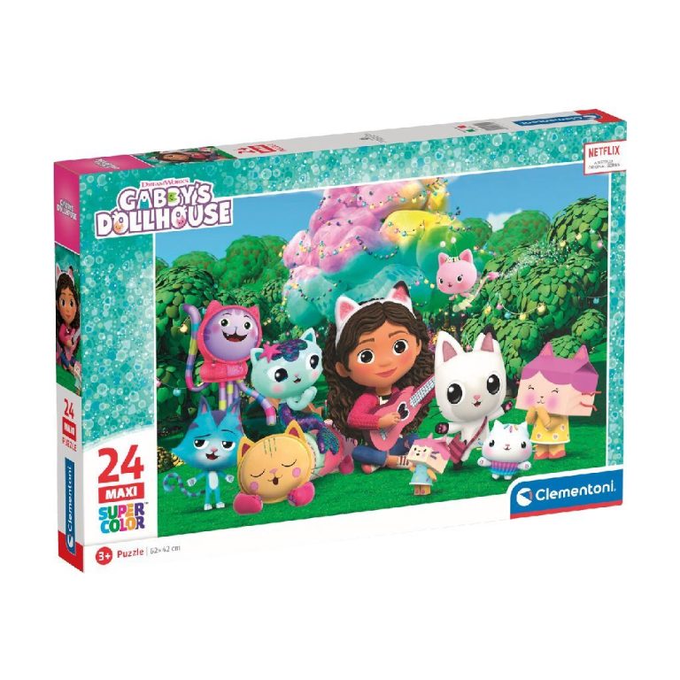 Clementoni Supercolor Puzzel Gabbys Dollhouse 24 Maxi Stukjes | Kopen bij Flickmyhouse