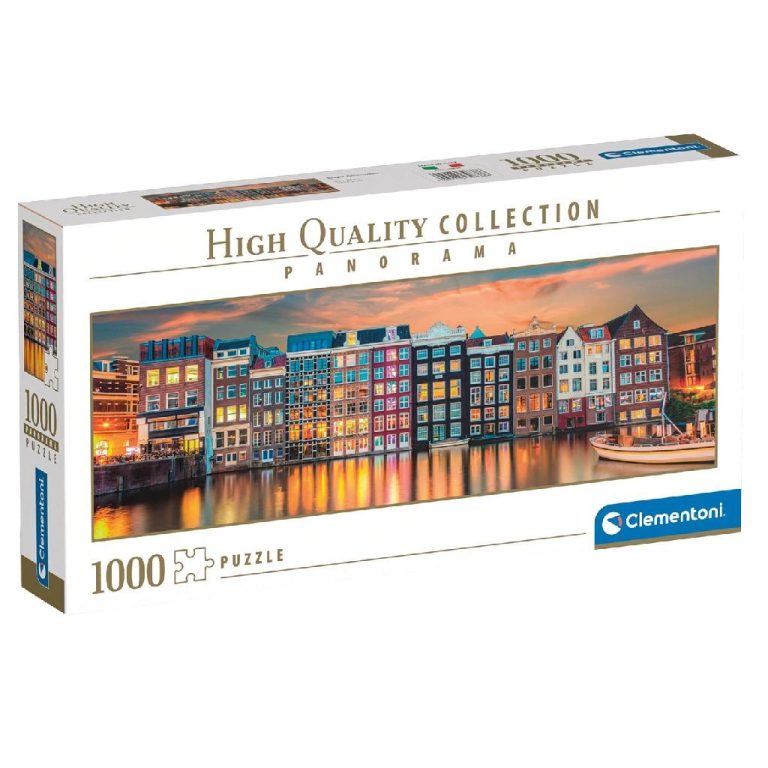 Clementoni High Quality Collection Panorama Puzzel Bright Amsterdam 1000 Stukjes | Kopen bij Flickmyhouse