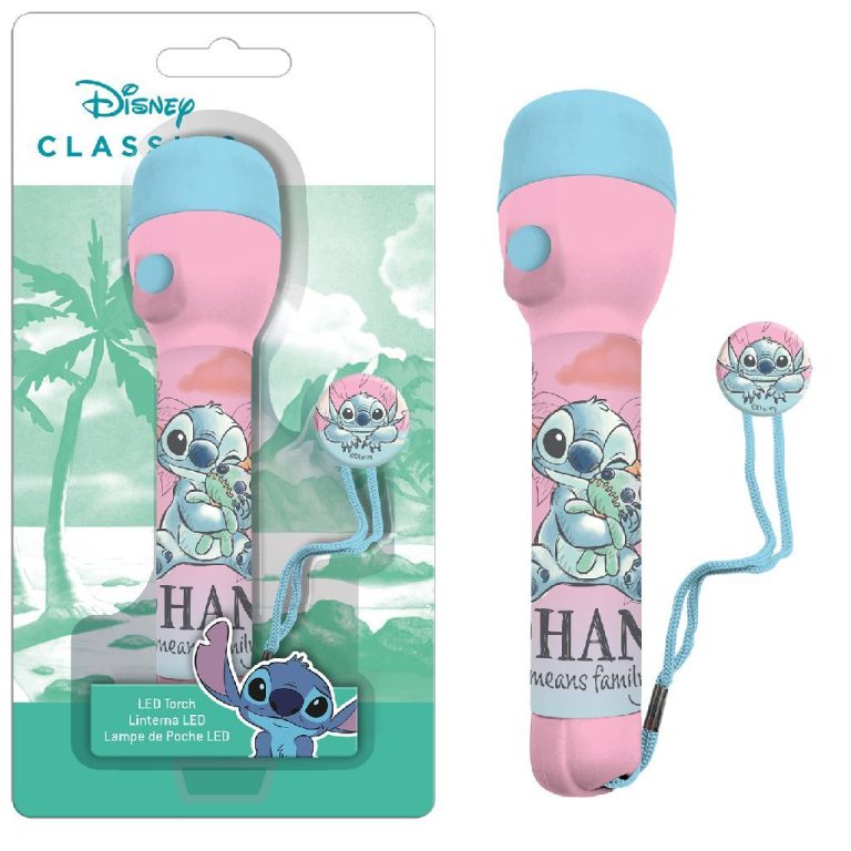 Disney Stitch Zaklamp 16 cm Blauw/Roze | Kopen bij Flickmyhouse