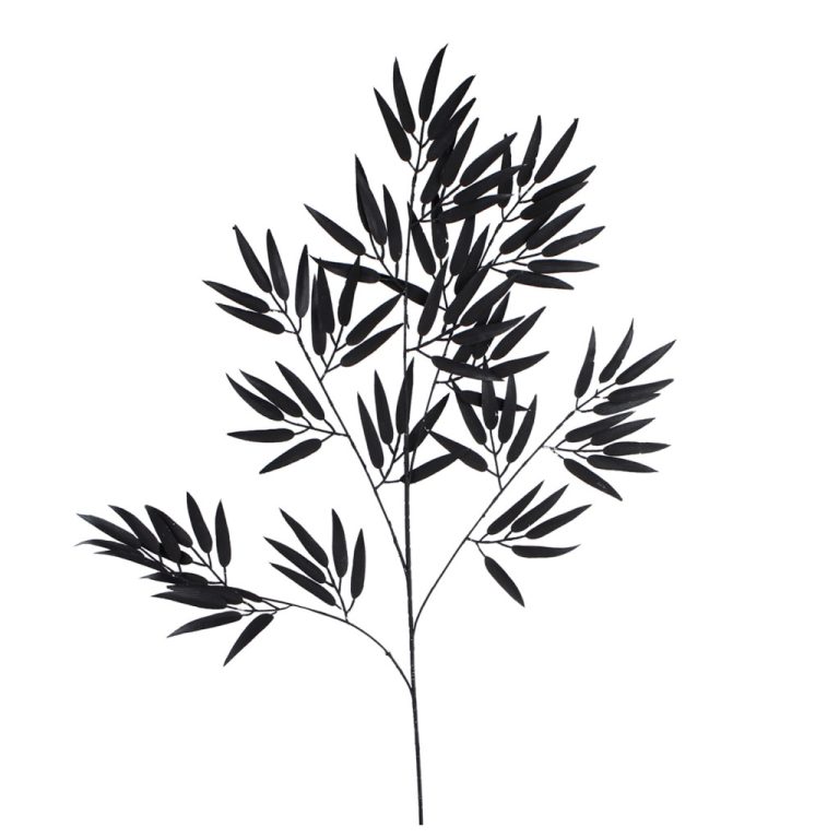 Kunstblad Bamboo Spray Mat Zwart 98cm | Kopen bij Flickmyhouse