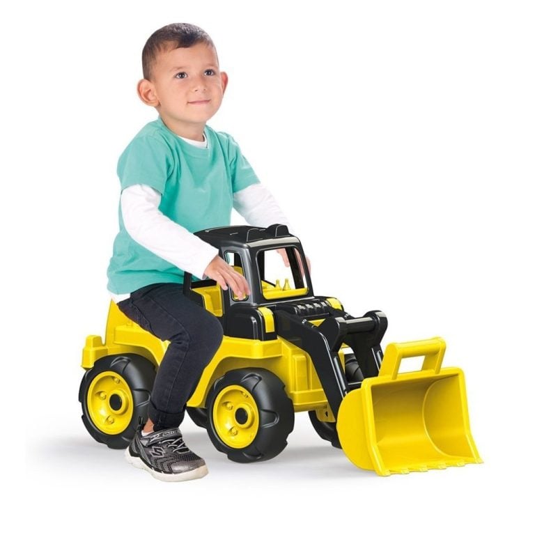 Dolu Max Power Bulldozer Loopauto 36x72x31 cm Geel/Zwart | Kopen bij Flickmyhouse
