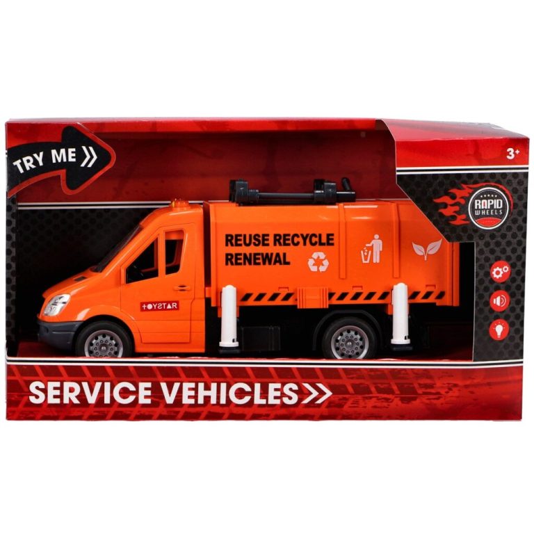 Rapid Wheels Vuilniswagen + Licht en Geluid | Kopen bij Flickmyhouse