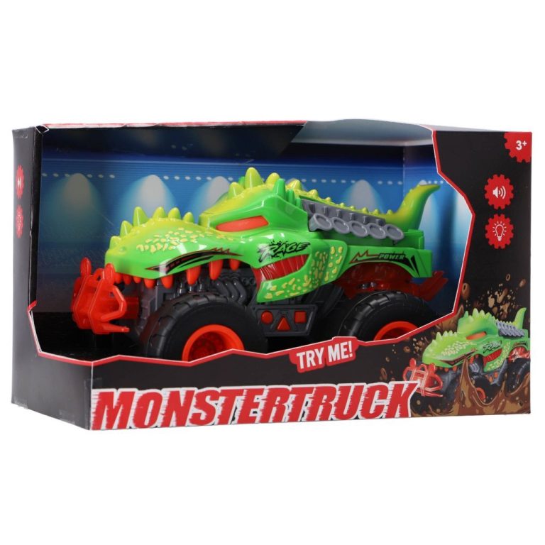 Monstertruck Dino + Licht en Geluid Groen | Kopen bij Flickmyhouse
